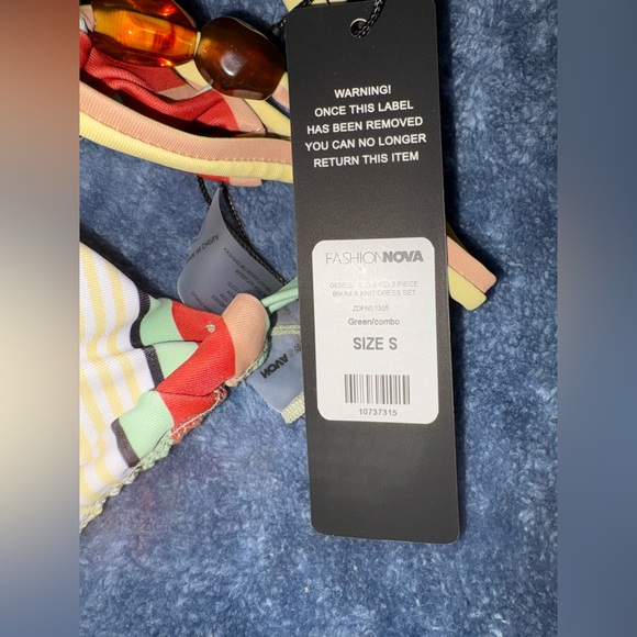 Fashion Nova Colorful 3 pc Bikini Set - Picture 4 of 8